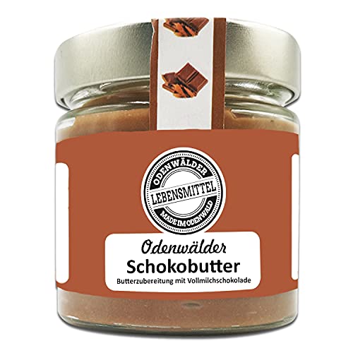 Odenwälder Lebensmittel Premium Vollmilch Schoko Butter, Cremige Premiumbutter mit echter Schokolade, Ideal als Brotaufstrich & für Desserts - Made in Germany – 150g von Odenwälder Lebensmittel