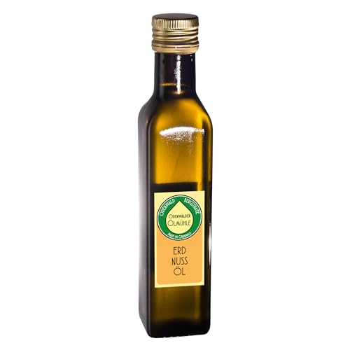 Odenwälder Lebensmittel Premium Erdnuss-Öl, aus besten Erdnüssen, Ideal zum Anbraten, für Dressings & kreative Gerichte – Made in Germany – 250ml von Odenwälder Lebensmittel