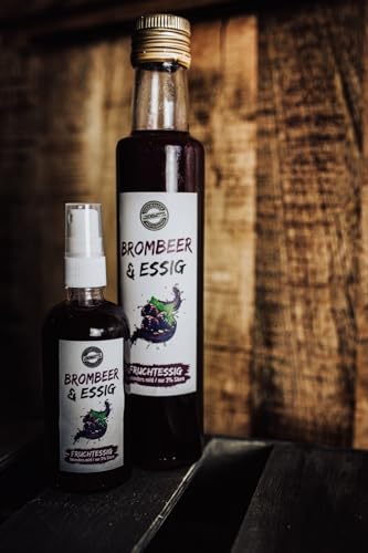 Odenwälder Lebensmittel Premium Brombeer-Fruchtessig, milder Fruchtessig aus Brombeere mit nur 3% Säure, Perfekt für Salate & Fischgerichte - Made in Germany – 300ml von Odenwälder Lebensmittel