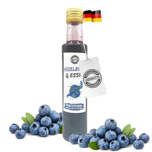 Odenwälder Lebensmittel Fruchtessig aus Heidelbeere mit nur 3% Säure, Ideal für Salate & Fischgerichte - Made in Germany – 300ml von Odenwälder Lebensmittel