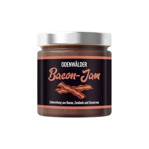 Odenwälder Lebensmittel Bacon Jam, Süß-deftiger Brotaufstrich für Grill-Fans, Ideal für Burger & BBQ – Made in Germany – 200g von Odenwälder Lebensmittel