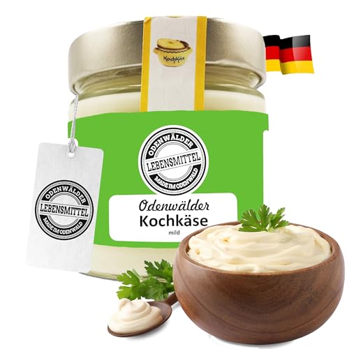 Odenwälder Lebensmittel Kochkäse – Odenwälder Spezialität, Ideal als Brotaufstrich & Zum Verfeinern von Gerichten – Made in Germany (200g) von Odenwälder Lebensmittel