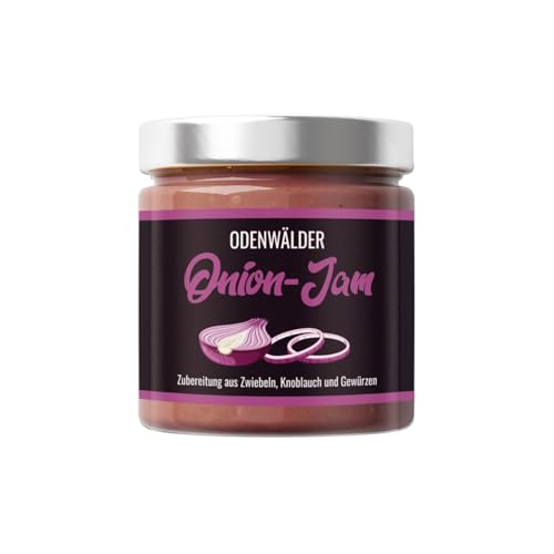 Odenwälder Lebensmittel Onion Jam, Süß-deftiger Brotaufstrich für Grill-Fans, Ideal für Burger & BBQ – Made in Germany - 200g von Odenwälder Lebensmittel