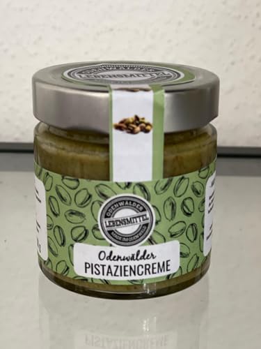 Odenwälder Lebensmittel Premium Pistaziencreme aus hochwertigen Pistazien, nachhaltig verpackt im wiederverschließbaren Glas, Perfekt als Brotaufstrich, Gebäckfüllung & Zum Verfeinern – Made in German von Odenwälder Lebensmittel