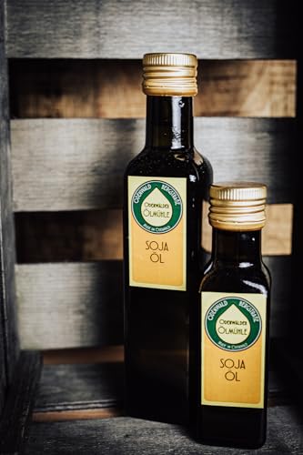 Odenwälder Premium Sojaöl – 100% reines Sojabohnenöl aus Deutschland, Ideal zum Anbraten, für Dressings & vegane Gerichte – Höchste Qualität (100 ml) von Odenwälder Lebensmittel