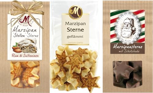 3 x Odenwälder Marzipan Marzipansterne Set 550g von Odenwälder Marzipan