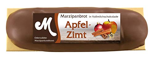 Odenwälder Marzipan Apfel Zimt Brot, umhüllt mit Vollmilchschokolade 100g von Odenwälder Marzipan