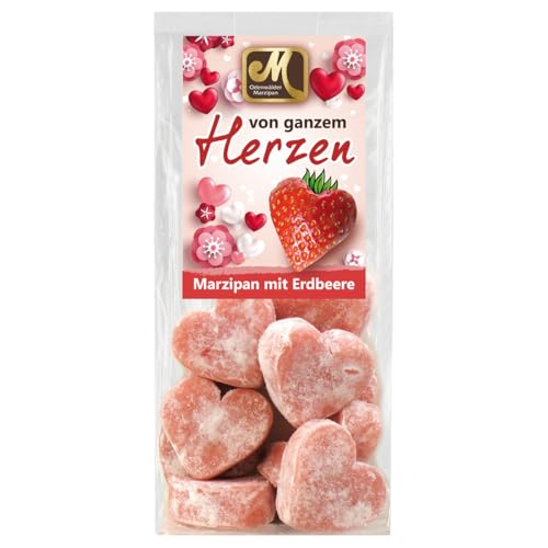 Odenwälder Marzipan Erdbeer Joghurt Herzen kommt von Herzen 100g von Odenwälder Marzipan