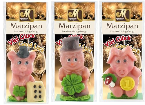 Odenwälder Marzipan Neujahrs Schweine Set 6x50128 von Odenwälder Marzipan