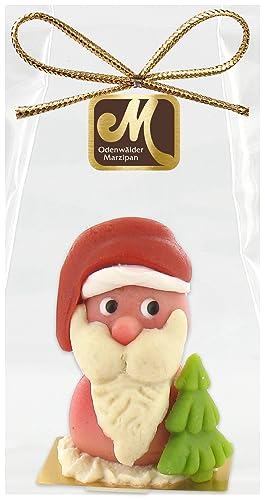 Odenwälder Marzipan Weihnachtsmann Frosti mit kleinem Tannenbaum im Beutel 60g von Odenwälder Marzipan