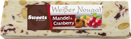 Odenwälder Marzipan Weißer Nougat mit Cranberry & Mandel 150g von Odenwälder Marzipan