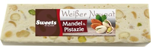 Odenwälder Marzipan Weißer Nougat mit Pistazien & Mandeln 150g von Odenwälder Marzipan