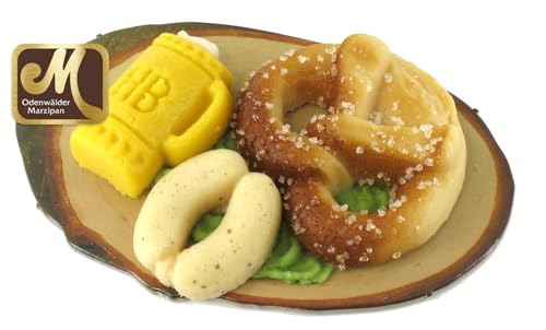 Odenwälder Marzipan bayrischer Vesperteller klein mit Bier 60g von Odenwälder Marzipan