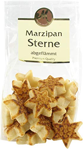 Marzipan Wintersterne abgeflämmt 200g i.Btl. von Odenwälder Marzipan