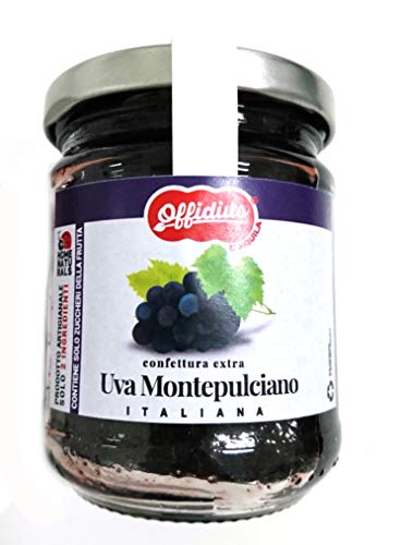 Montepulciano-Trauben-Extra-Marmelade - 220 g - Erste Wahl - Offidius von Offidius