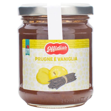 Offidius - EXTRA Marmelade aus Pflaume und Bourbon Vanille aus Madagaskar - 220 gr - Made in Italy von Offidius