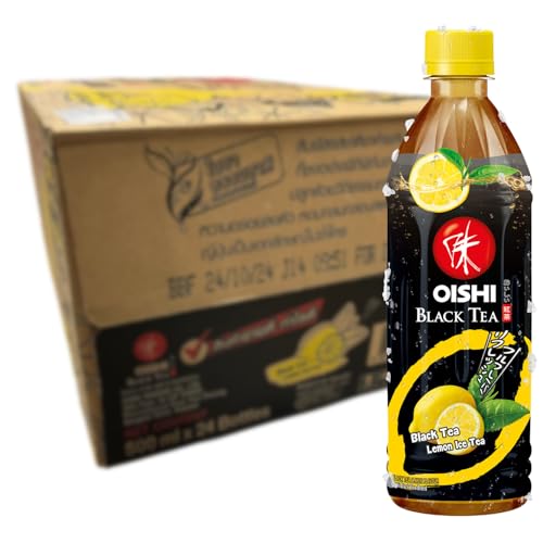 OISHI - Schwarztee Zitrone - 24 X 500 ML - Multipack von Oishi