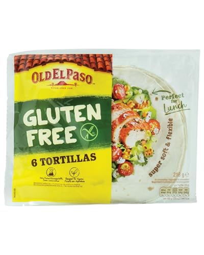 Old El Paso Tortillas – Glutenfrei – Mexikanische Wraps aus Tapioka, Quinoa und Mais – 1 x 216 g von Old El Paso