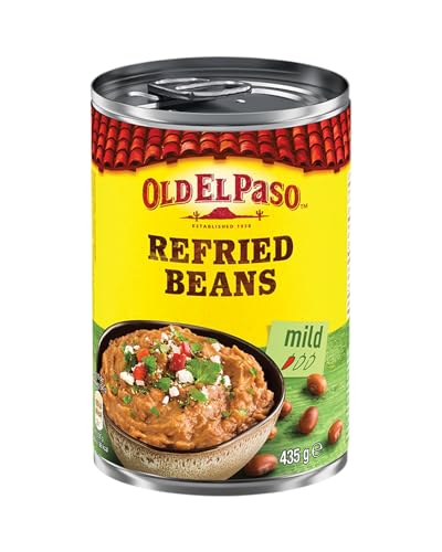 Old El Paso Refried Beans - mildes braunes Bohnenmus - 1 x 435 g von Old El Paso