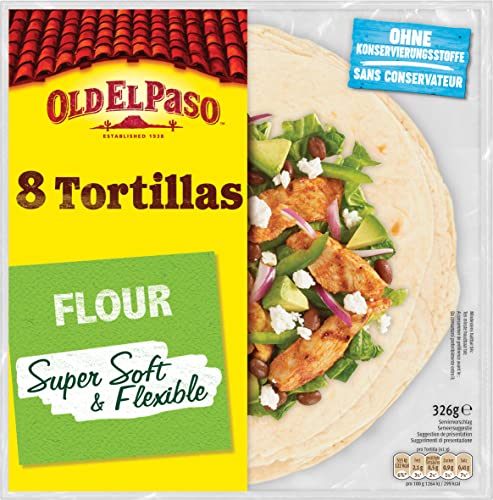 Old El Paso Weizen Tortillas – Mexikanische Wraps aus Weizen – 1 x 326 g von Old El Paso