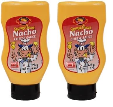 Old Fashioned Foods Nacho Squeeze Cheese, microwaveable, Nacho Käsesauce, 326g (Packung mit 2) von Old Fashioned Foods