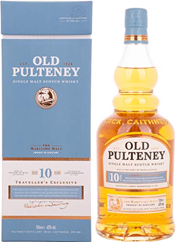 Old Pulteney 10 Years Old Single Malt TRAVELLER'S EXCLUSIVE 40% Vol. 1l in Geschenkbox von PULTENEY