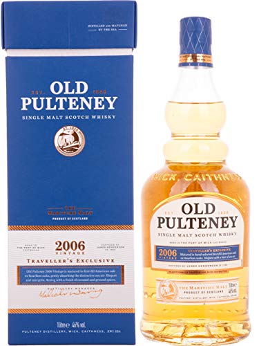 Old Pulteney VINTAGE Single Malt TRAVELLER'S EXCLUSIVE 46% Vol. 1l in Geschenkbox von Old Pulteney