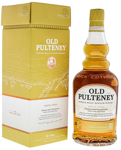 Old Pulteney Coastal Series Pineau des Charentes Single Malt Scotch Whisky 46% Vol. 0,7l in Geschenkbox von PULTENEY