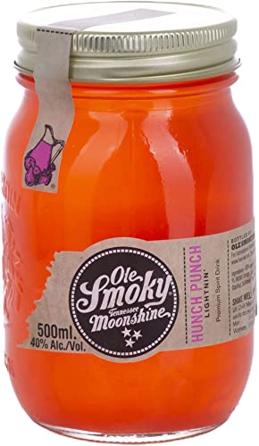 Ole Smoky Moonshine Hunch Punch Lightnin´ (80 proof) im 0,5 Liter Glas von Ole Smoky