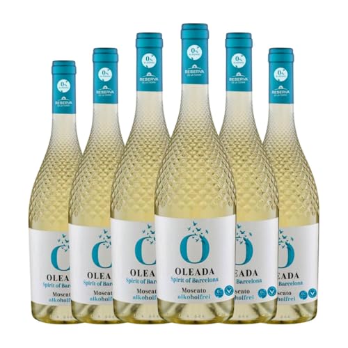 Oleada Barcelona Muskat 75 cl Sin Alcohol Weißwein (Karton mit 6 Flaschen von 75 cl) von Oleada Barcelona