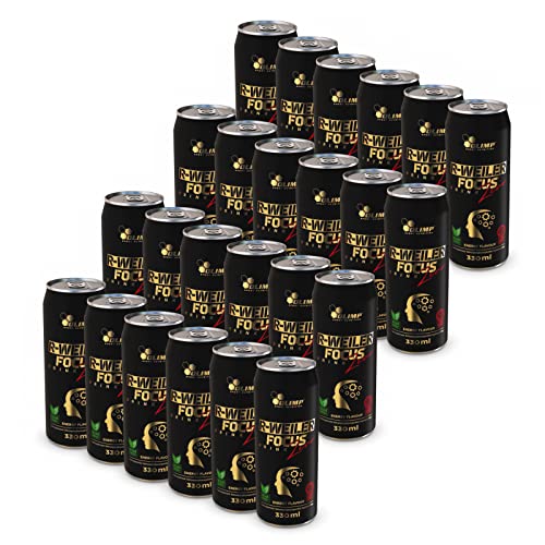 24x Olimp R-WEILER Focus Drink Zero | 330ml je Dose (insg. 7920ml) | Koffein Taurin Vitamin B6 Magnesium NAC | Energy Drink (24er Pack) von UOOTPC