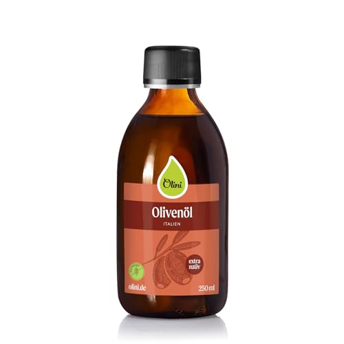 Olivenöl aus Italien 250 ml Natives Olivenöl extra aus Italien Kaltgepresstes 100% Rein Glasflasche von Olini