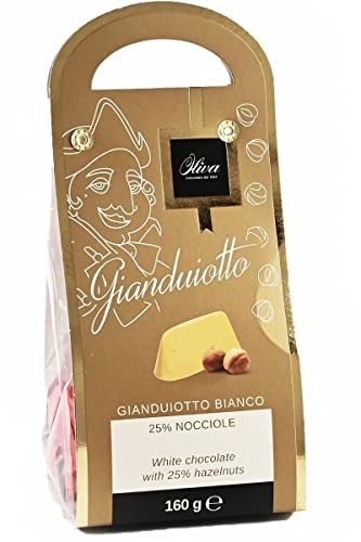 Gianduiotti Bianchi, Weiße Gianduia-Nougat-Pralinen, 160g, Dulcioliva von Oliva