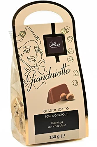 Gianduiotti Classici, Gianduia-Nougat-Pralinen mit 30% Haselnuss, 160g, Dulcioliva von Oliva