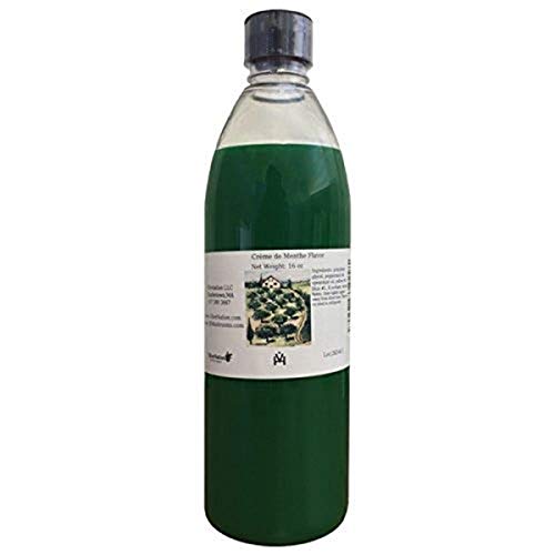 OliveNation Creme de Menthe Geschmack, ohne Alkohol, zuckerfrei, buntes Backwaren-Aroma, PG-frei, ohne Gentechnik, glutenfrei, koscher, vegan, 237 ml von OliveNation