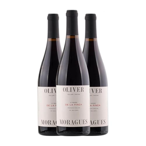 Oliver Moragues La Finca Vi de la Terra de Mallorca 75 cl Rotwein (Karton mit 3 Flaschen von 75 cl) von Oliver Moragues