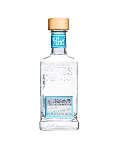 Olmeca Altos Plata Tequila, silberner Tequila mit fruchtig-süßen Aromen von Agave, würzig-fruchtiges Bouquet, ideal für gemütliche Abende – 1 x 0,7 l von Olmeca