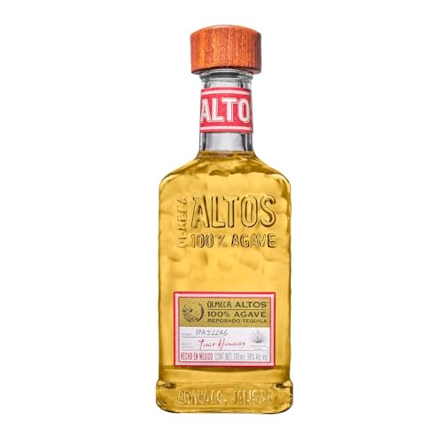 Olmeca Altos Reposado Tequila, goldener Tequila mit fruchtig-süßen Aromen von Agave, süßlich-mildes Bouquet, ideal für gemütliche Abende – 1 x 0,7 l von Olmeca