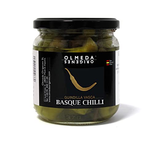 OLMEDA ORÍGENES - Baskische Chilischoten (370 gr) - Glasgefäß von Olmeda