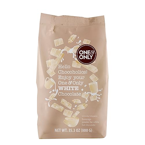 One&Only Chocolate Powder White 1 kg - Getränkepulver mit feinster Kakaobutter für eine cremige, weiße Schokolade mit köstlichem Vanillegeschmack von one&only