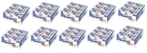 10 Karton Knoppers Schokoschnitten Orginal a 25g Schnitte 10 Boxen a 24 Stück + Space Keks gratis a 45 g von Onlineshop Bormann von Onlineshop Bormann