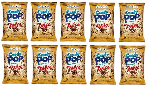 10 Tüten Candy Pop Popcorn Twix mit Twix Stückchen a 28g + Space Riegel von Onlineshop Bormann von Onlineshop Bormann