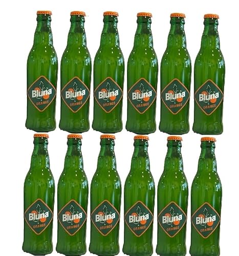 12 Flaschen Bluna Orange Gastro Glasflasche a 0,33 L inkl. MEHRWEGPFAND + Space Keks gratis a 45 g von Onlineshop Bormann von Onlineshop Bormann