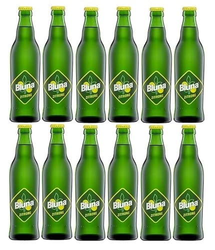 12 Flaschen Bluna Zitrone Gastro Glasflasche a 0,33 L inkl. MEHRWEGPFAND + Space Keks gratis a 45 g von Onlineshop Bormann von Onlineshop Bormann