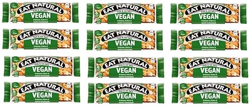 12 Riegel Eat Natural Vegan Erdnüsse Kokos & dunkle Schokolade a 40g + Space Riegel a 45g von Onlineshop Bormann von Onlineshop Bormann