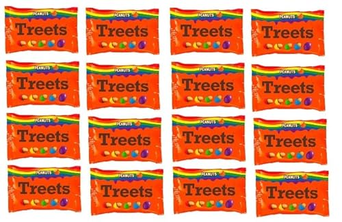 16 x 100g Treets Peanuts Rainbow dragierte Erdnüsse a 100g + Space Riegel a 45g von Onlineshop Bormann von Onlineshop Bormann