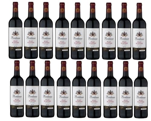 18 Flaschen Jean Maitré Bordeaux AOP, trocken, rot a 0,75 L 13,5% vol. + Space Keks gratis a 45 g von Onlineshop Bormann von Onlineshop Bormann