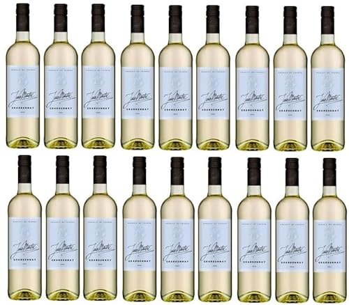 18 Flaschen Jean Maitré Chardonnay trocken, weiß a 0,75 L 12% vol. + Space Keks gratis a 45 g von Onlineshop Bormann von Onlineshop Bormann