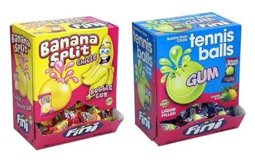 2 Boxen Fini Kaugummi Mix aus 2 Sorten (1x Banane + 1 x Tennisbälle a 1 kg + Space Keks gratis a 45 g von Onlineshop Bormann von Onlineshop Bormann