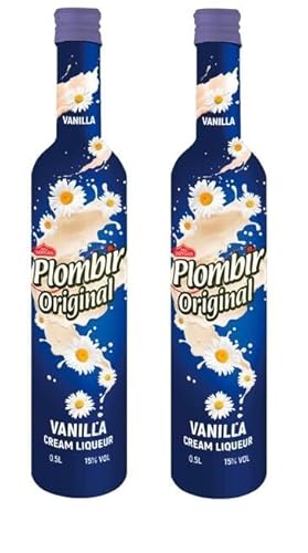 2 Flaschen Plombir Orginal Vanilla Cream Liquer a 500ml ++ Space Keks gratis a 45 g von Onlineshop Bormann von Onlineshop Bormann